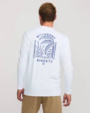 Last Night Loose Fit Long Sleeve Surf Tee - White Billabong