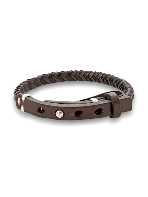 Leather Bracelet - Black/brown