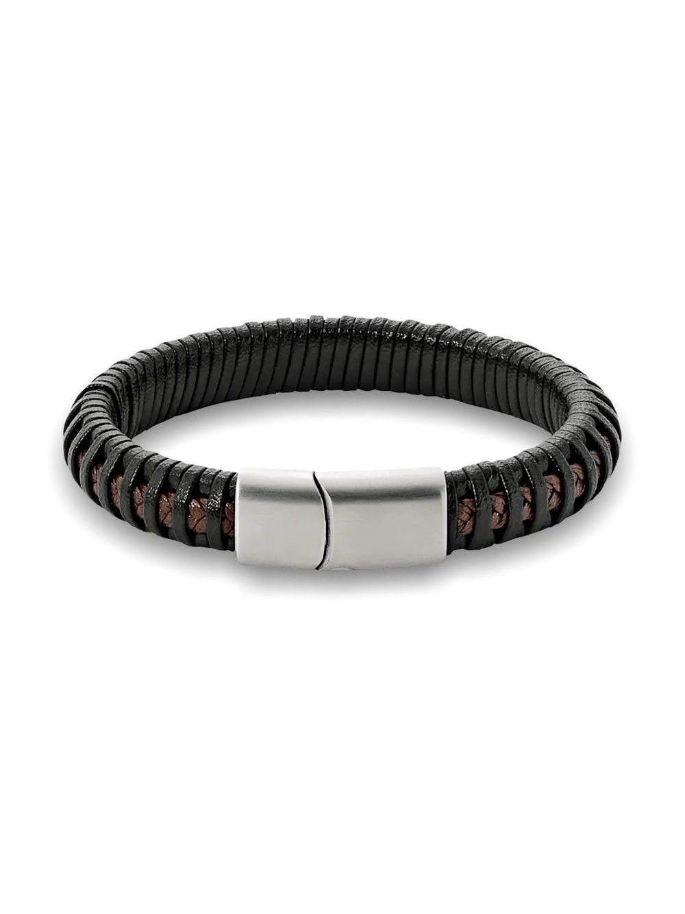 Leather Bracelet - Black/brown