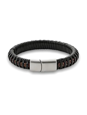 Leather Bracelet - Black/brown