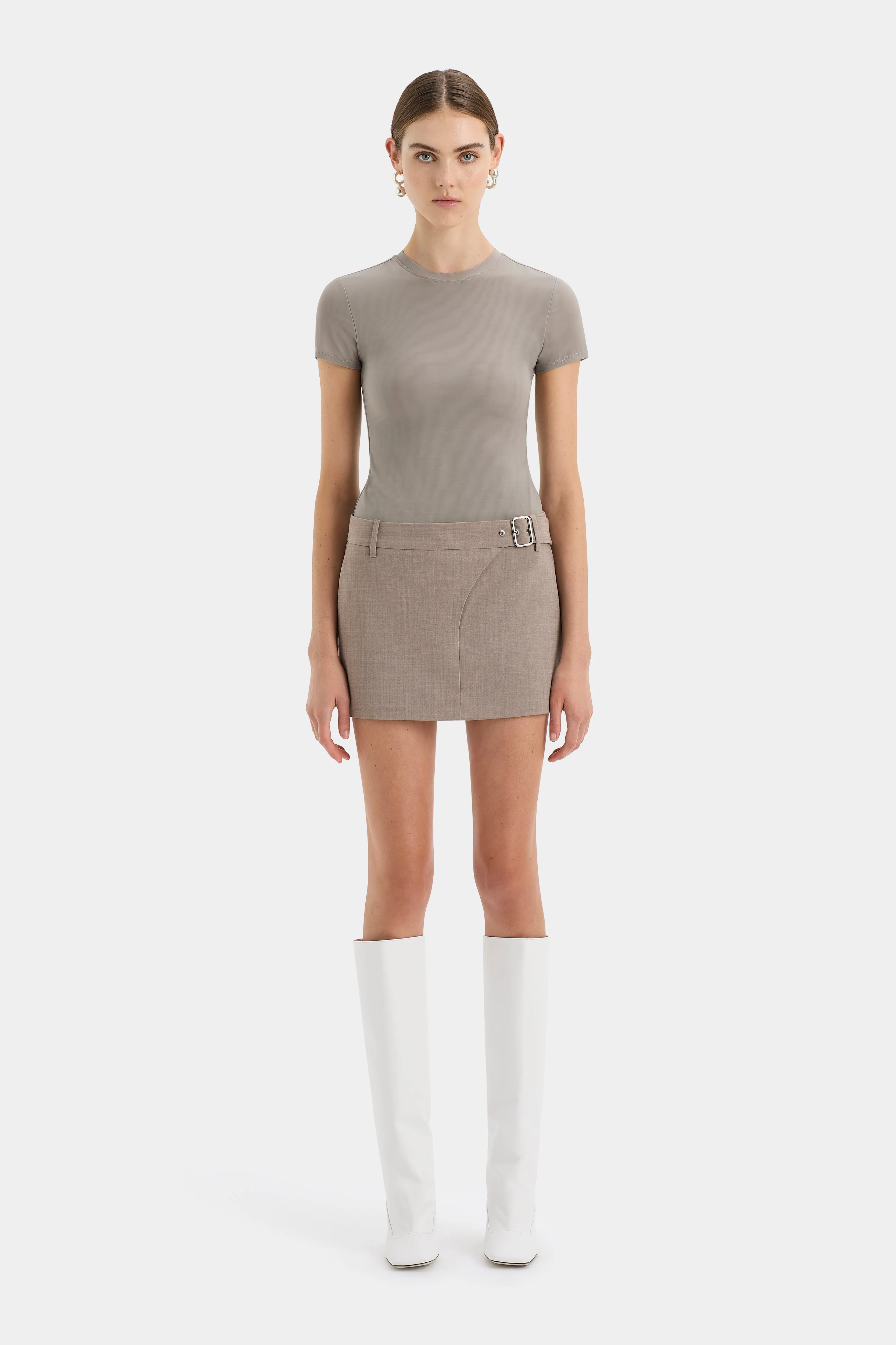 Leonardo Belted Mini Skirt SIR