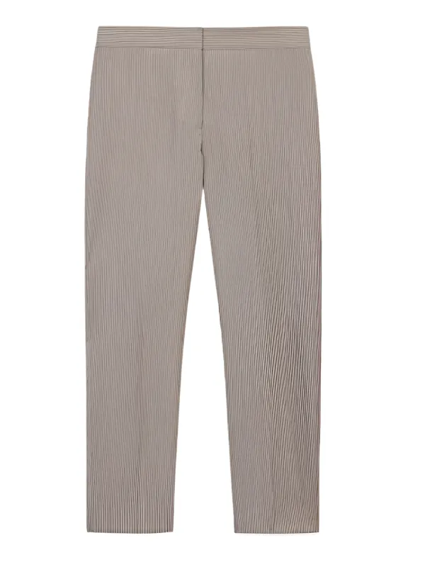 Lexington Trouser in Taupe Pintripe