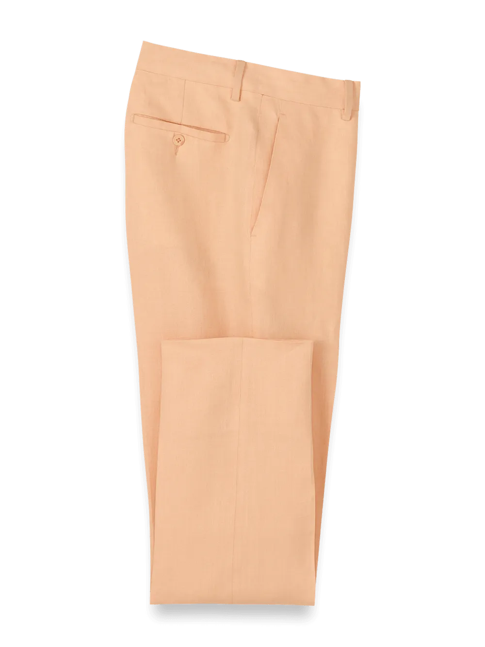 Linen Chambray Twill Pants - Apricot