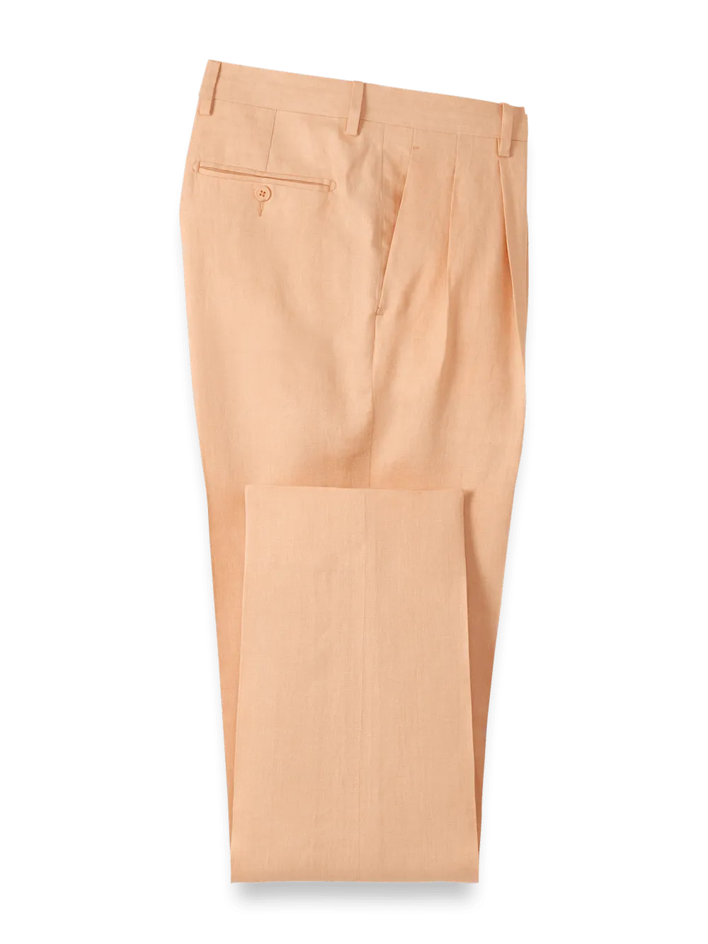 Linen Chambray Twill Pants - Apricot