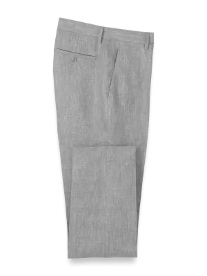 Linen Chambray Twill Pants - Grey
