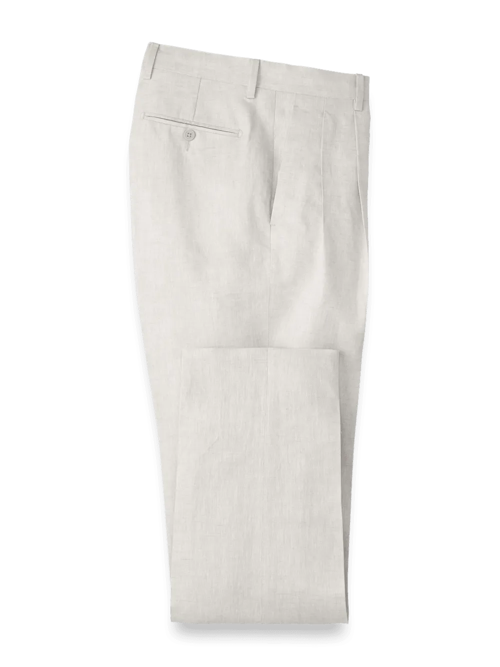 Linen Chambray Twill Pants - Ivory