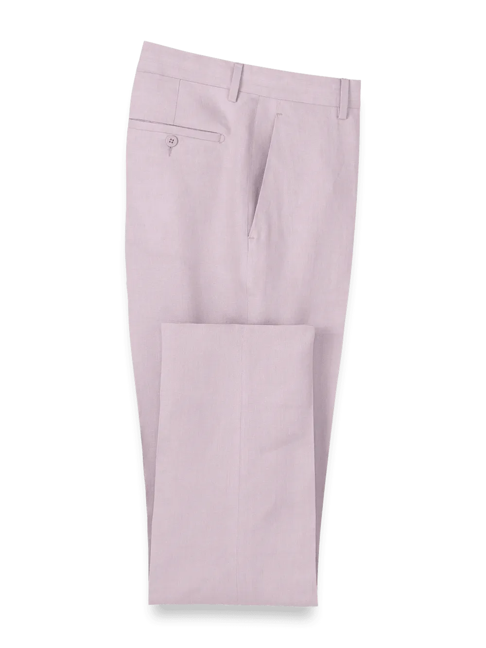 Linen Chambray Twill Pants - Light Purple