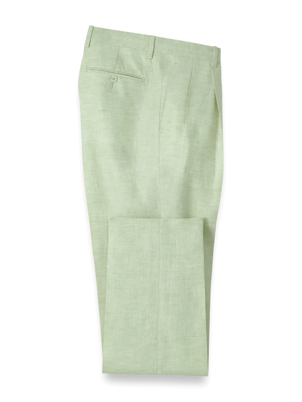 Linen Chambray Twill Pants - Mint