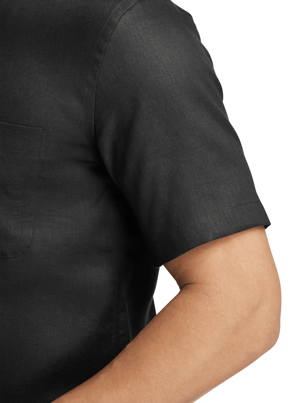 Linen Solid Casual Shirt - Black