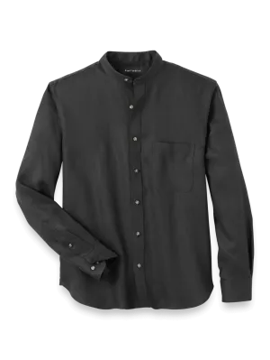 Linen Solid Casual Shirt - Black