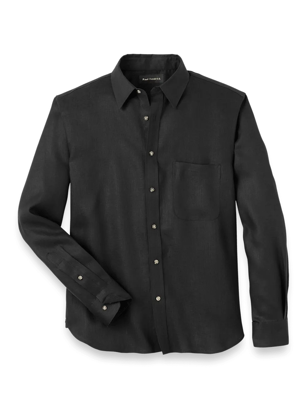 Linen Solid Casual Shirt - Black