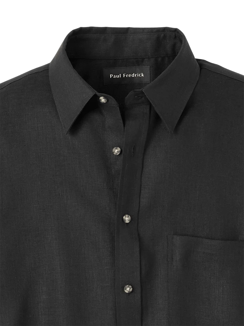 Linen Solid Casual Shirt - Black