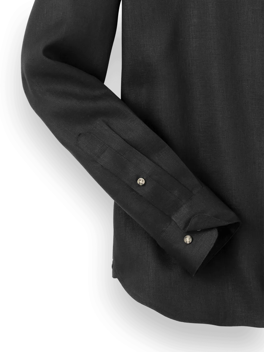Linen Solid Casual Shirt - Black