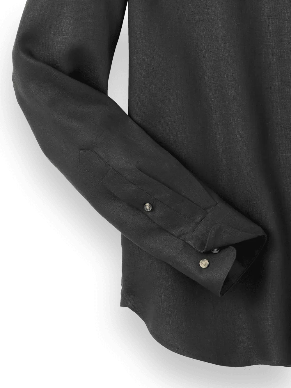 Linen Solid Casual Shirt - Black