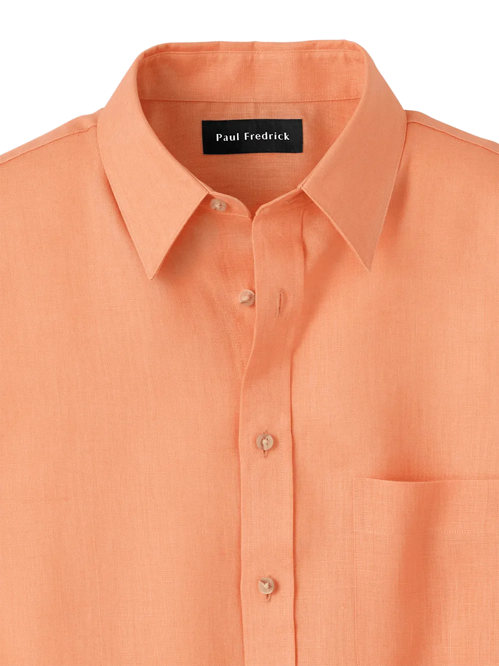 Linen Solid Casual Shirt - Coral