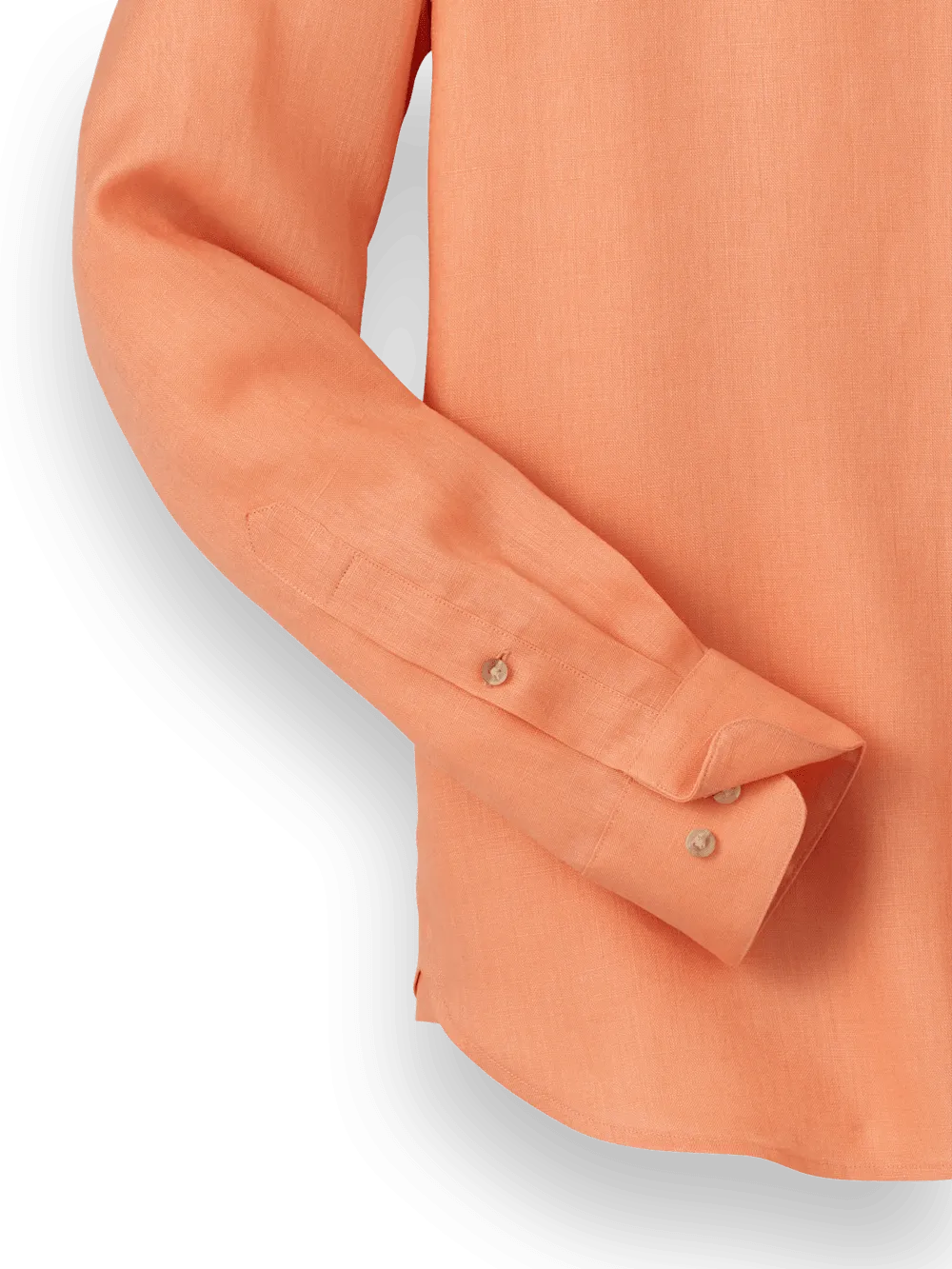 Linen Solid Casual Shirt - Coral