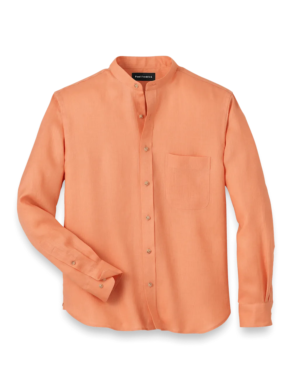 Linen Solid Casual Shirt - Coral