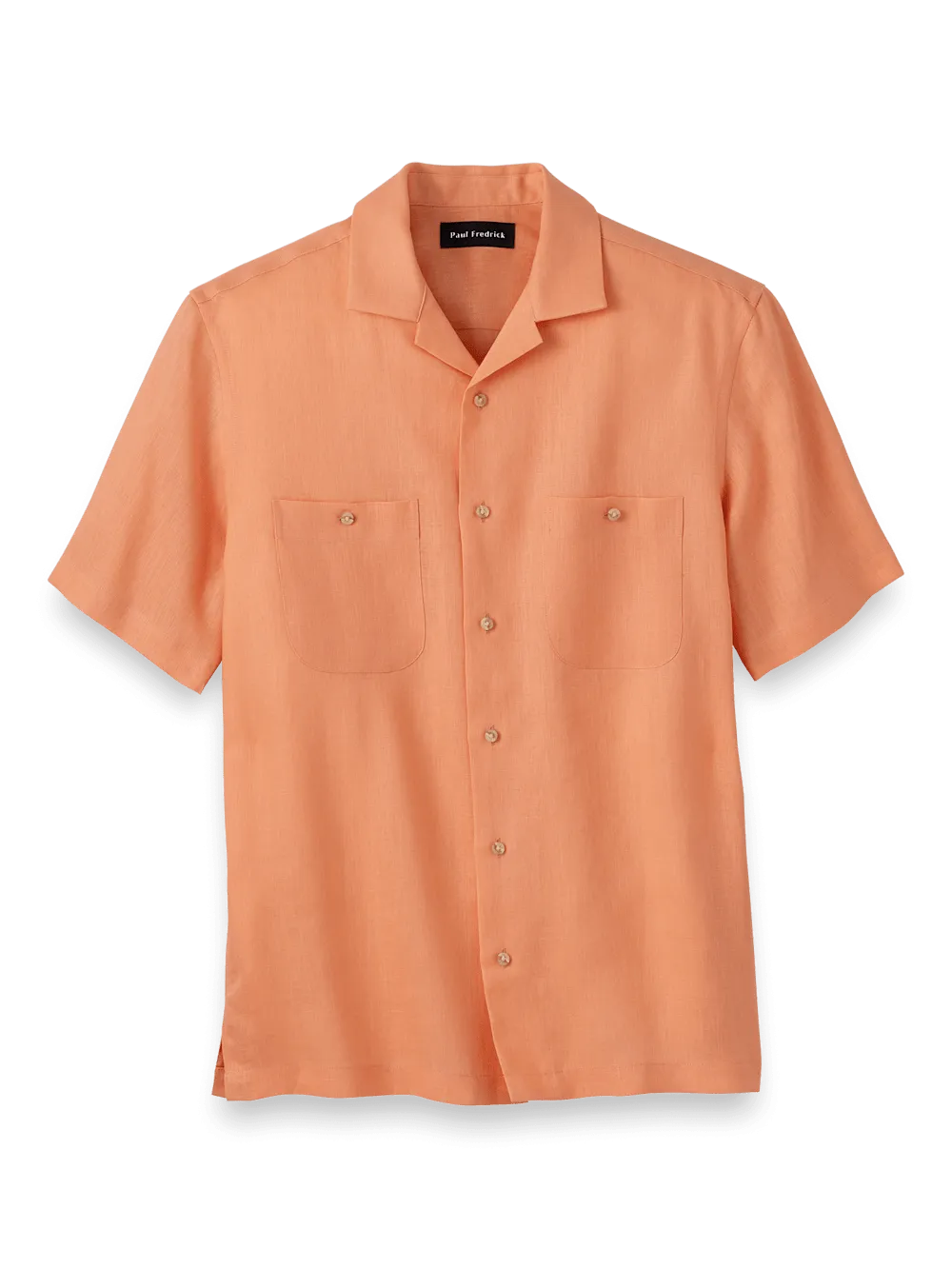 Linen Solid Casual Shirt - Coral