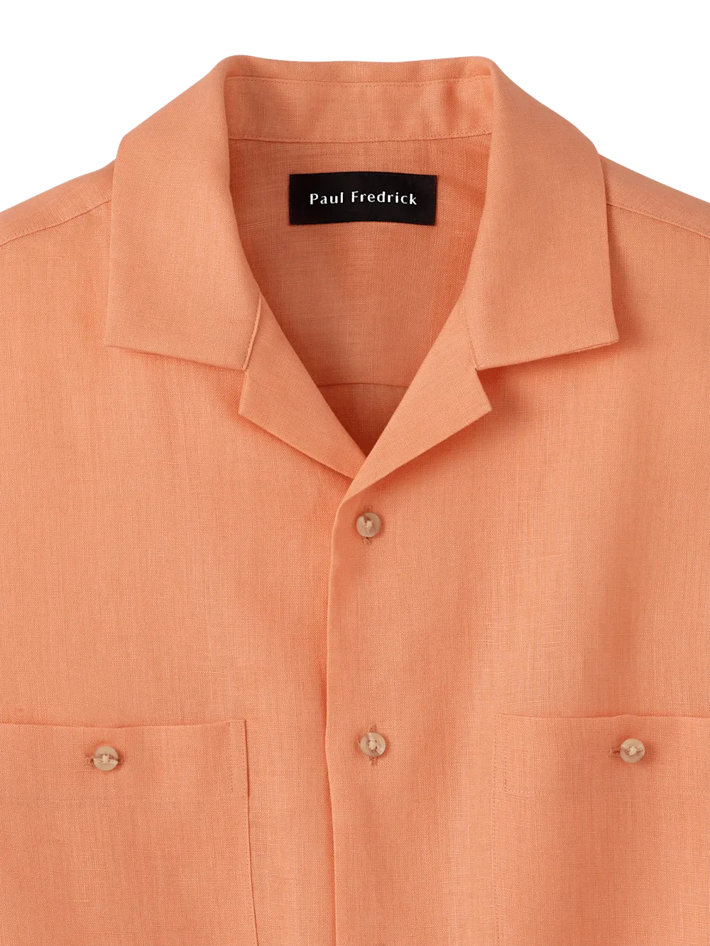 Linen Solid Casual Shirt - Coral