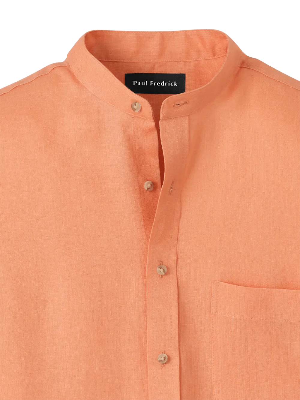 Linen Solid Casual Shirt - Coral