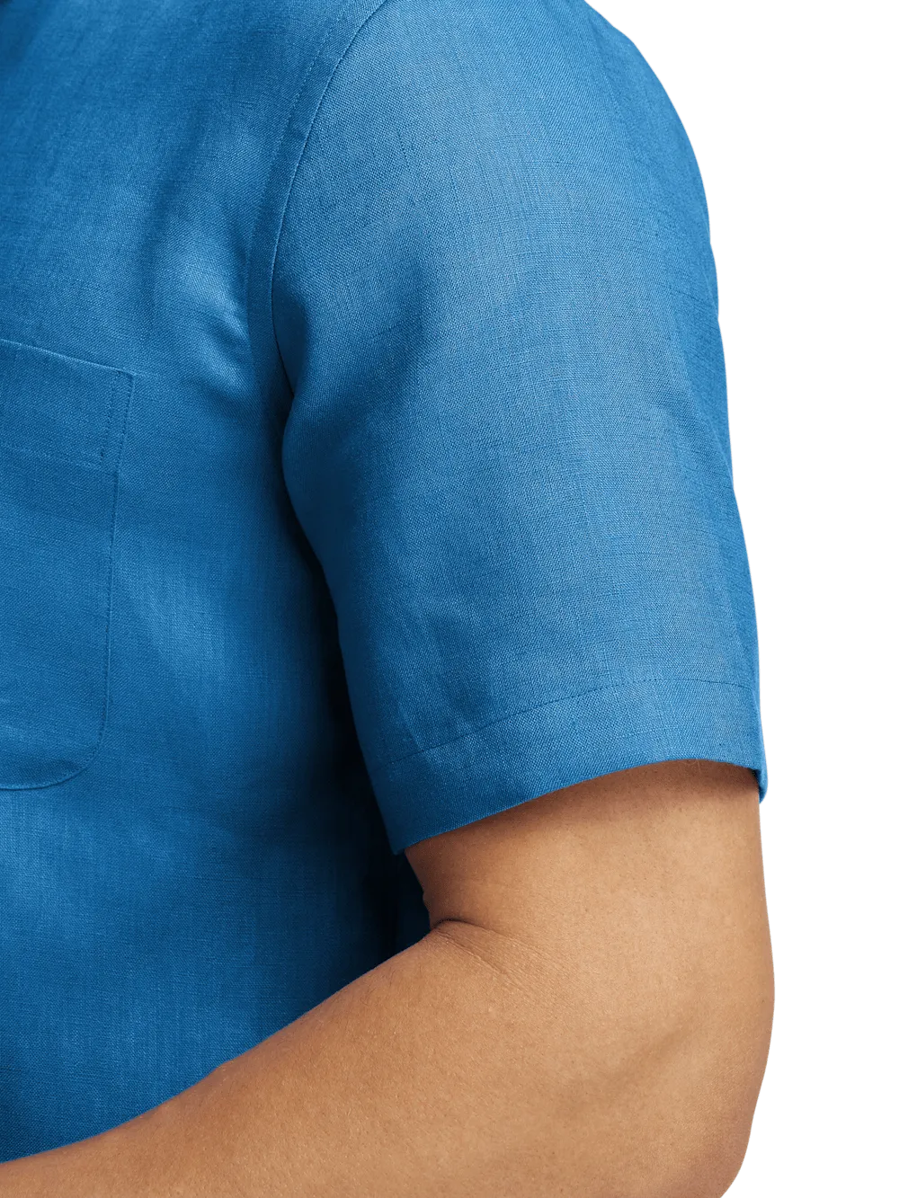 Linen Solid Casual Shirt - Dark Blue