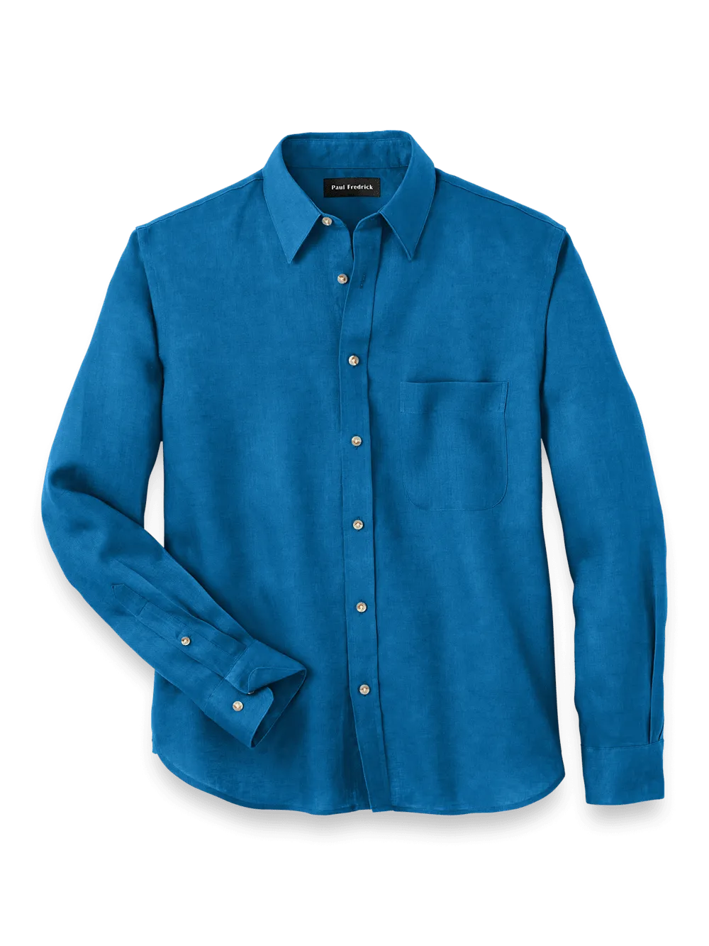 Linen Solid Casual Shirt - Dark Blue