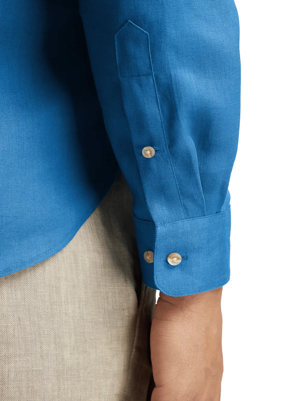 Linen Solid Casual Shirt - Dark Blue