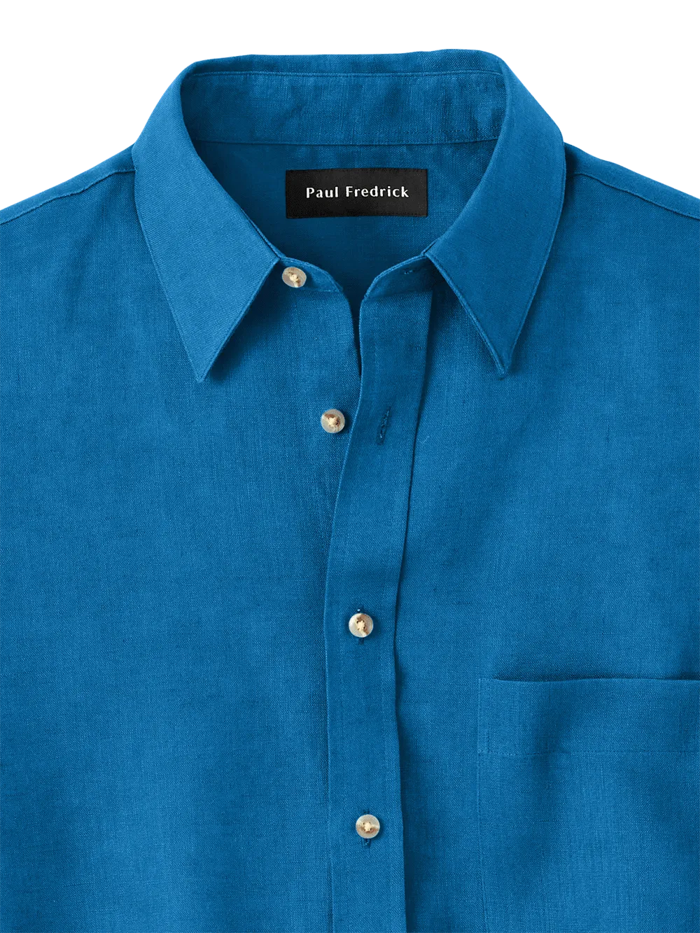 Linen Solid Casual Shirt - Dark Blue