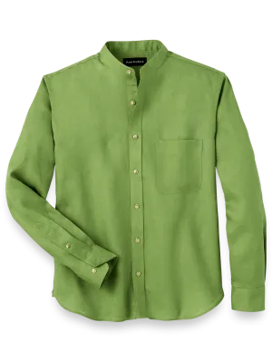 Linen Solid Casual Shirt - Green