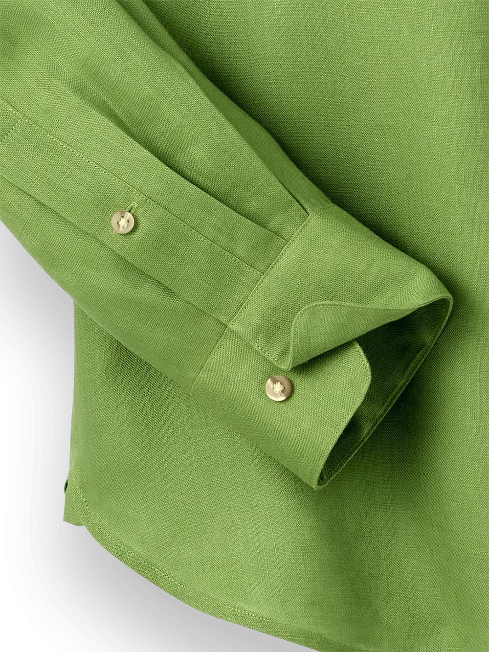 Linen Solid Casual Shirt - Green