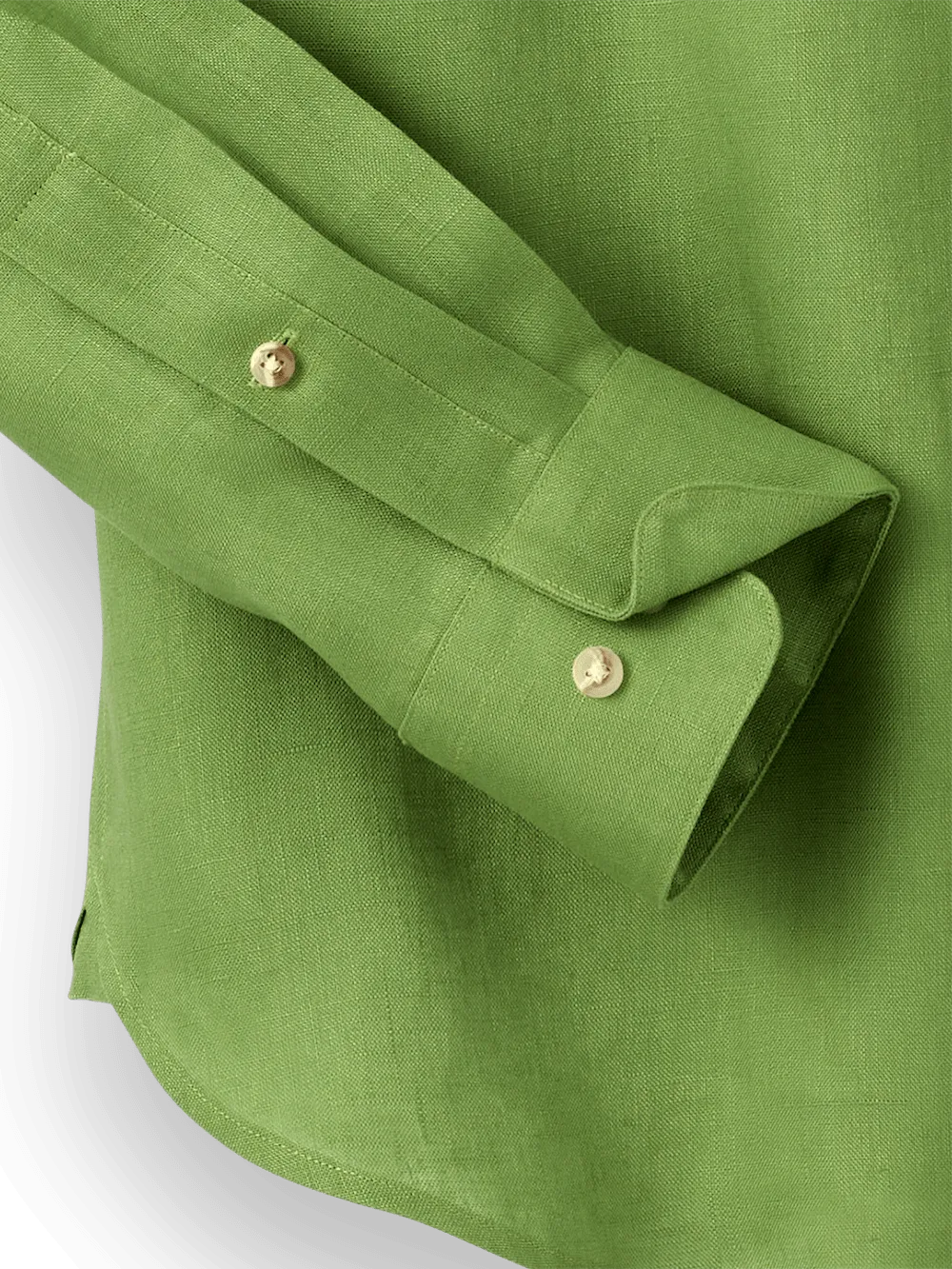 Linen Solid Casual Shirt - Green