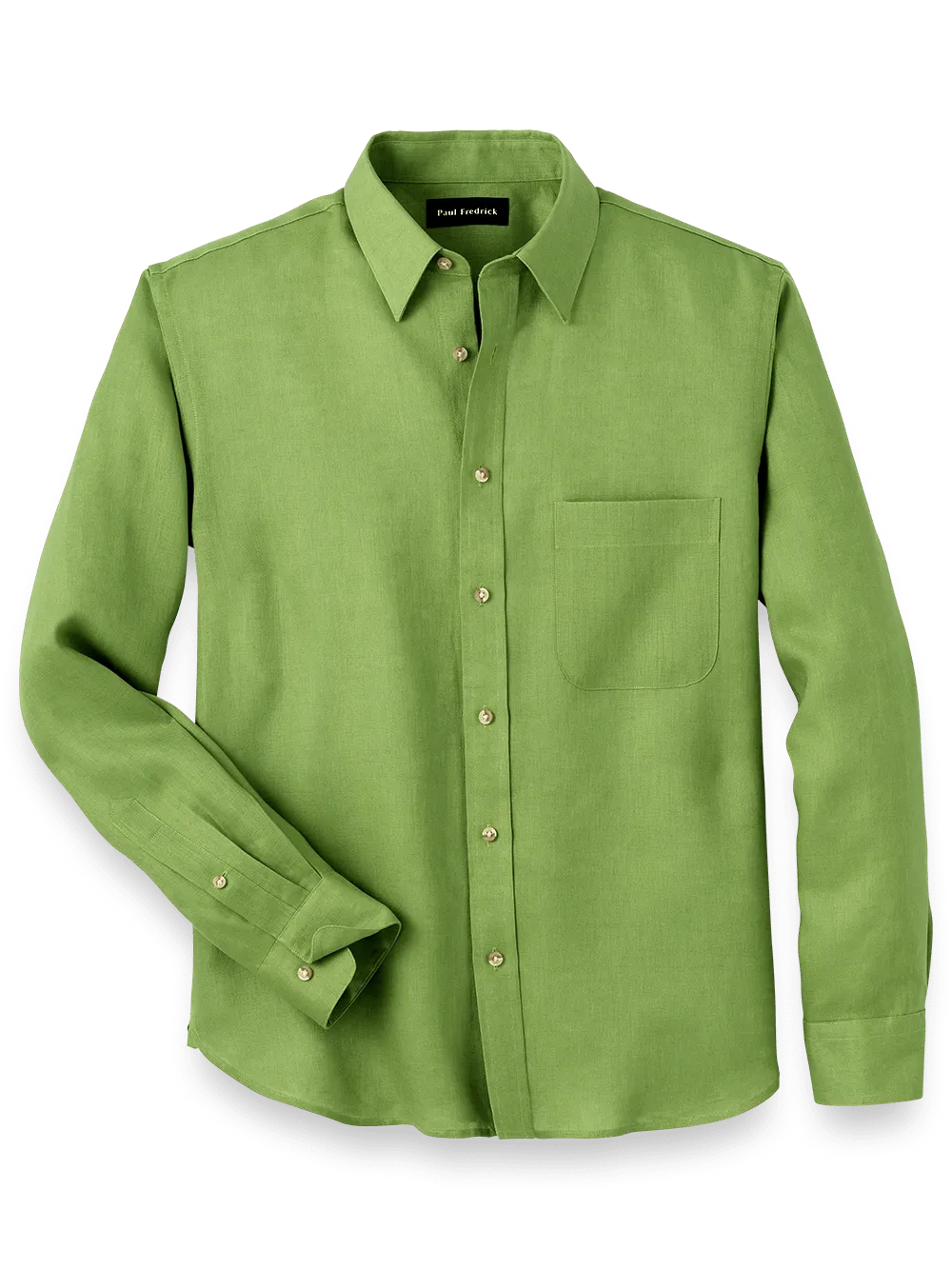Linen Solid Casual Shirt - Green