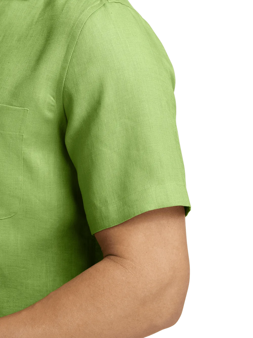 Linen Solid Casual Shirt - Green