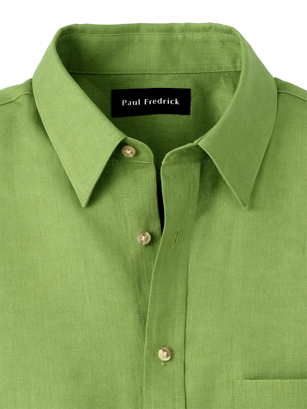 Linen Solid Casual Shirt - Green