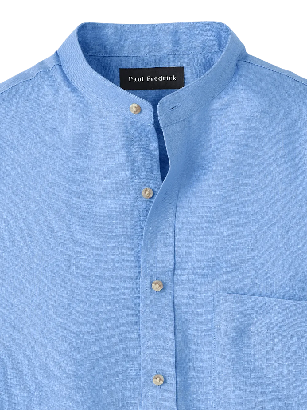 Linen Solid Casual Shirt - Light Blue