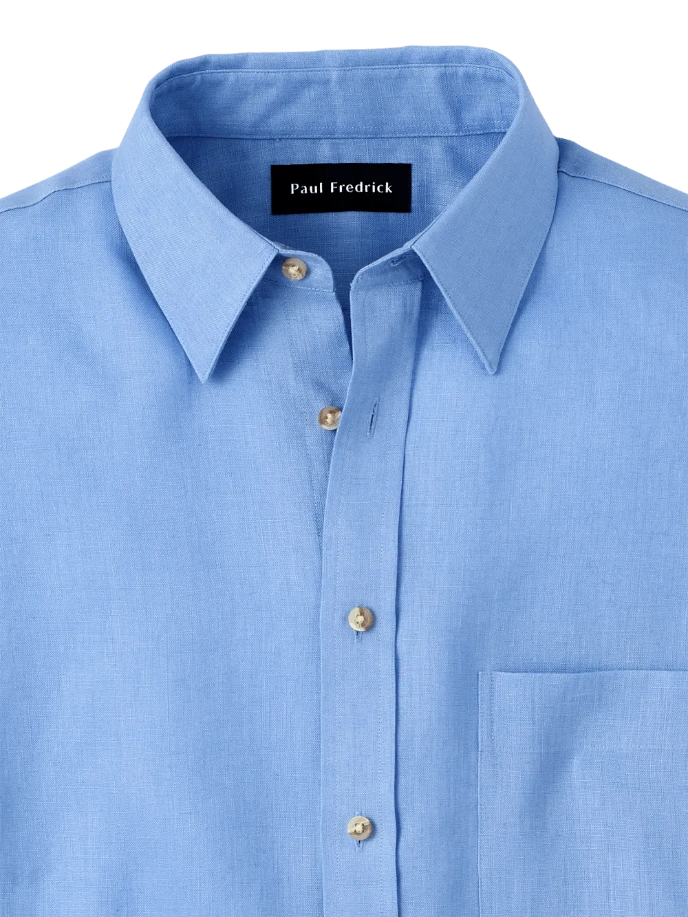 Linen Solid Casual Shirt - Light Blue