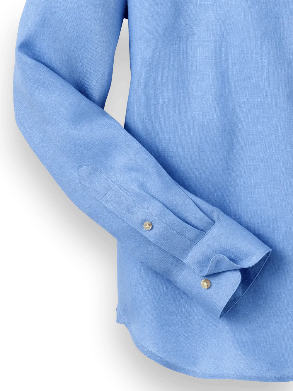 Linen Solid Casual Shirt - Light Blue
