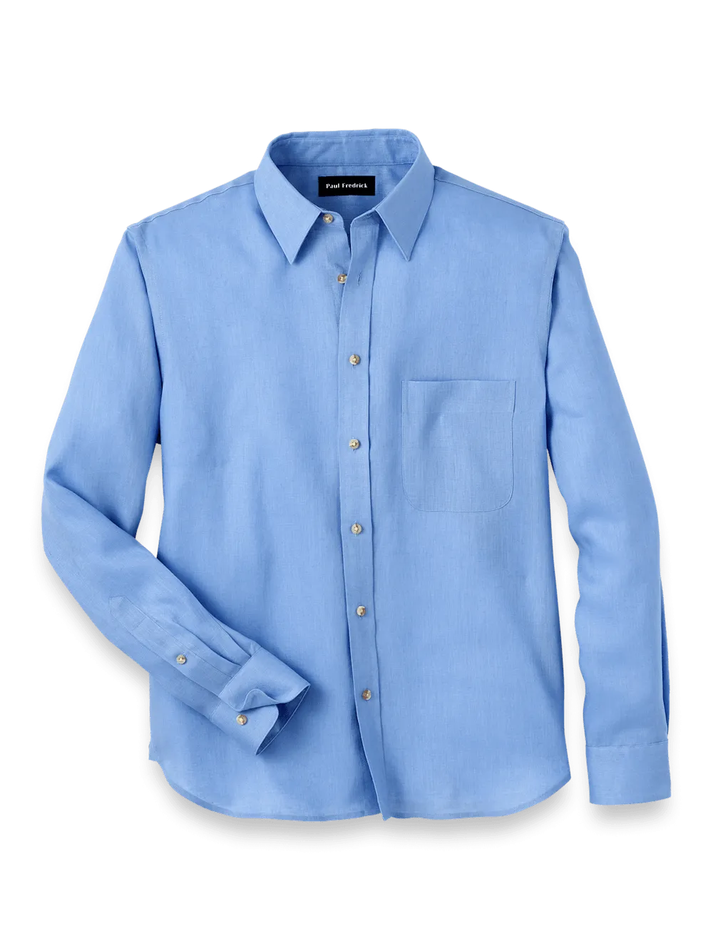 Linen Solid Casual Shirt - Light Blue