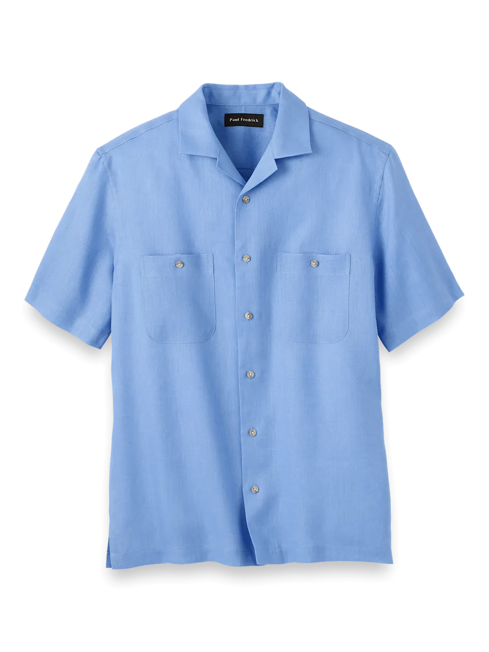 Linen Solid Casual Shirt - Light Blue