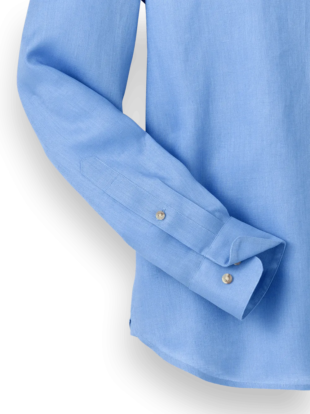 Linen Solid Casual Shirt - Light Blue