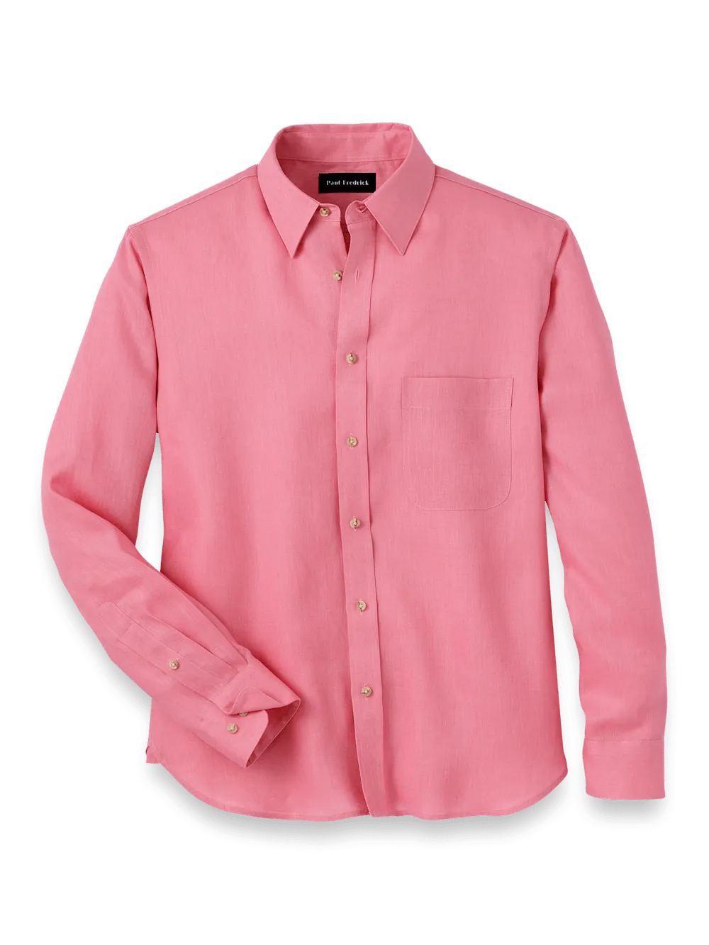 Linen Solid Casual Shirt - Pink