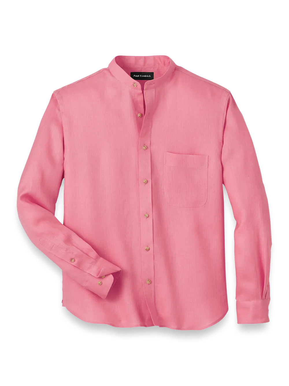 Linen Solid Casual Shirt - Pink
