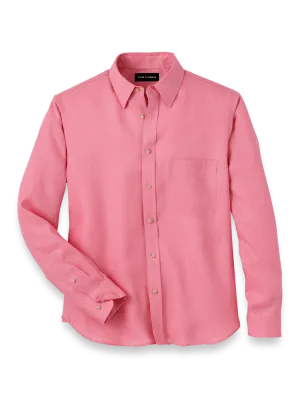 Linen Solid Casual Shirt - Pink
