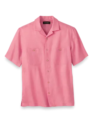 Linen Solid Casual Shirt - Pink