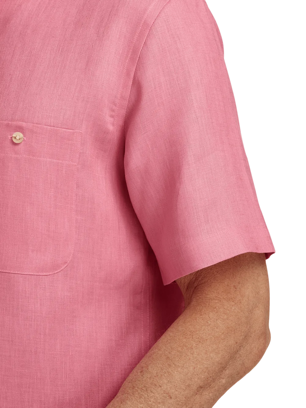 Linen Solid Casual Shirt - Pink