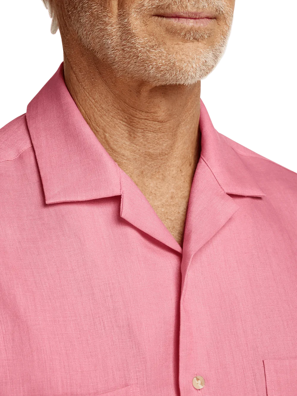 Linen Solid Casual Shirt - Pink