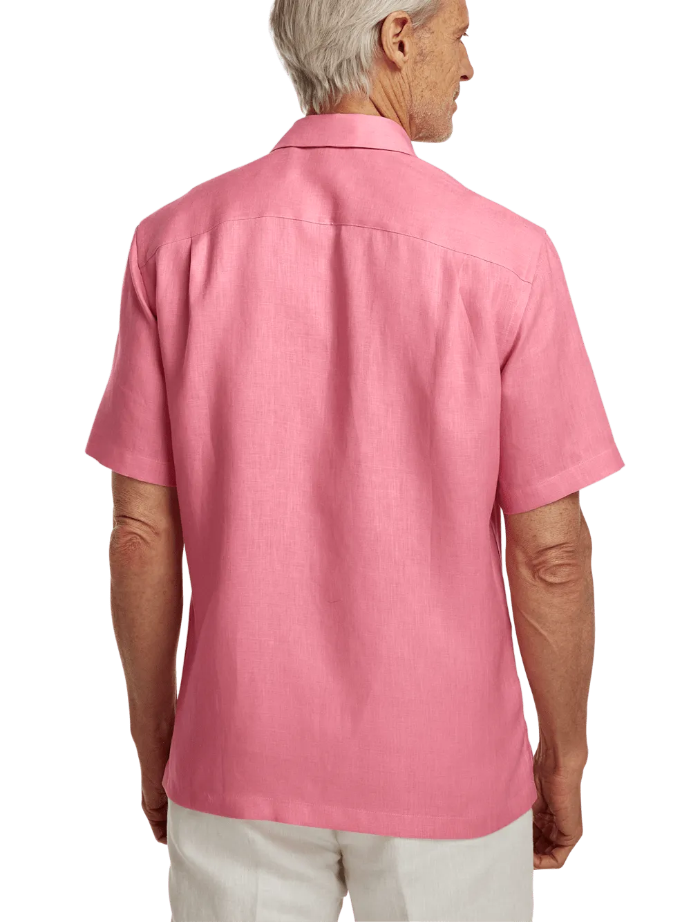 Linen Solid Casual Shirt - Pink