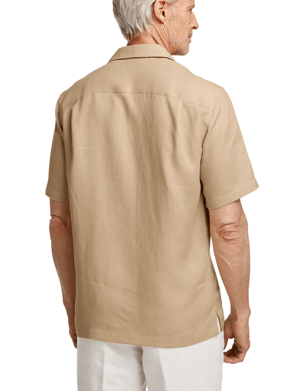 Linen Solid Casual Shirt - Tan