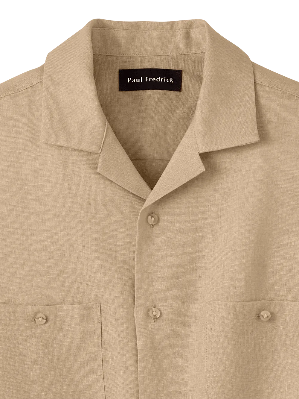 Linen Solid Casual Shirt - Tan