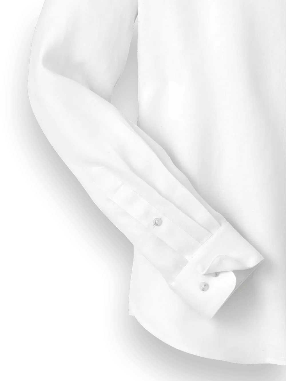 Linen Solid Casual Shirt - White